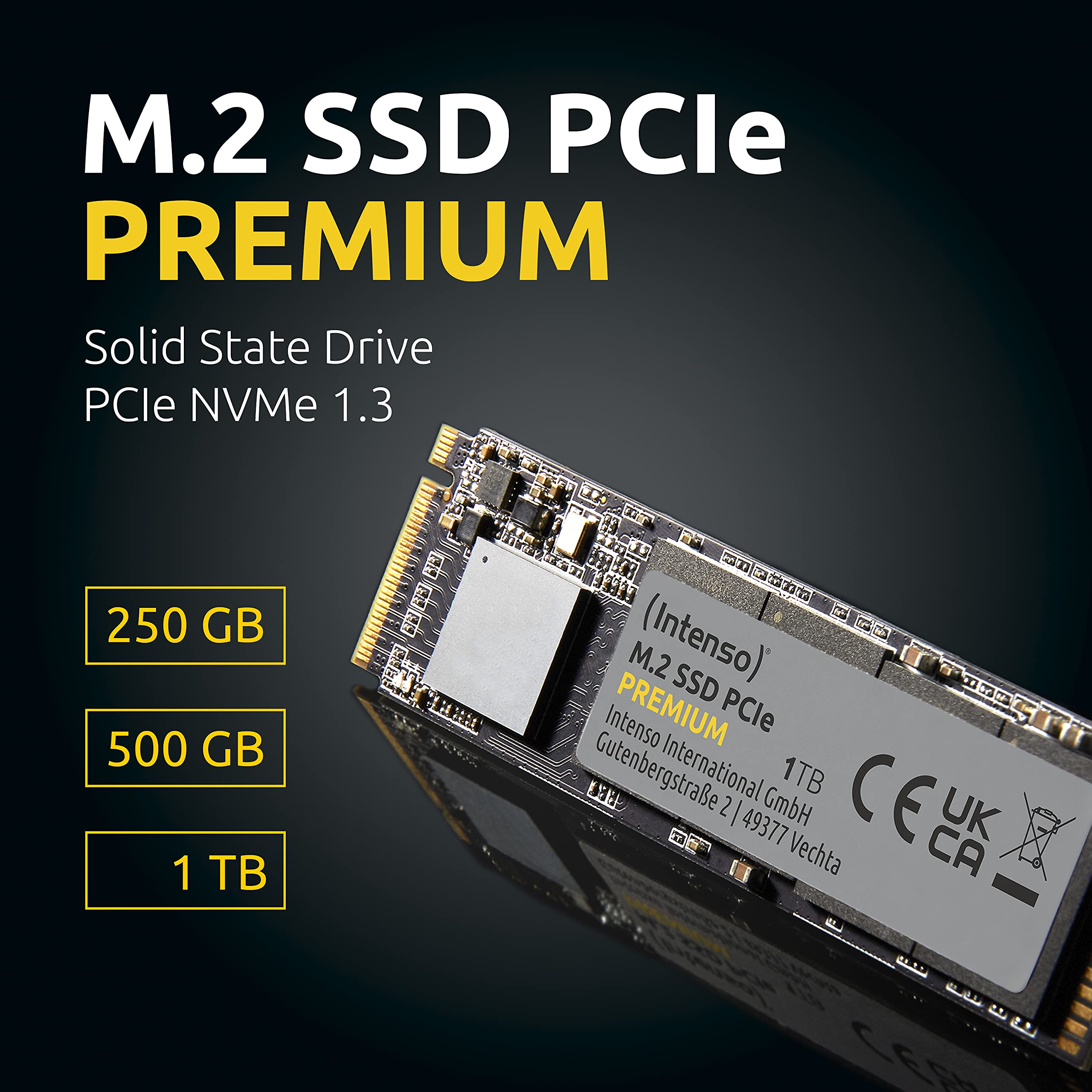 Amazon.com: Intenso 3835440 250GB M.2 SSD PCIe Premium, up to 2100